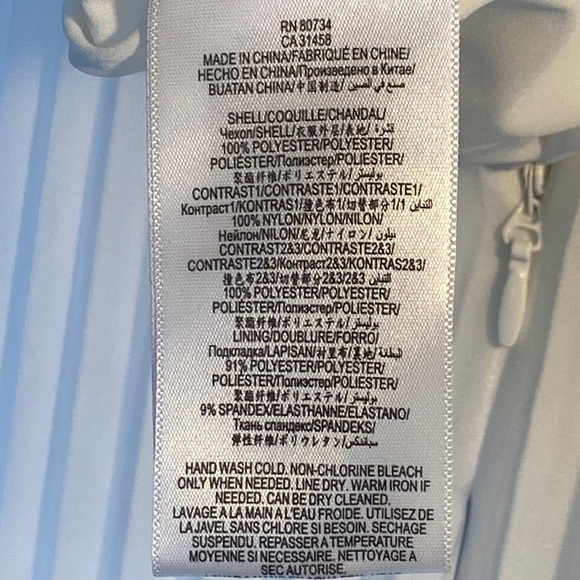 BCBGMaxazria White Pleated Lace Maxi Dress - Picture 17 of 17